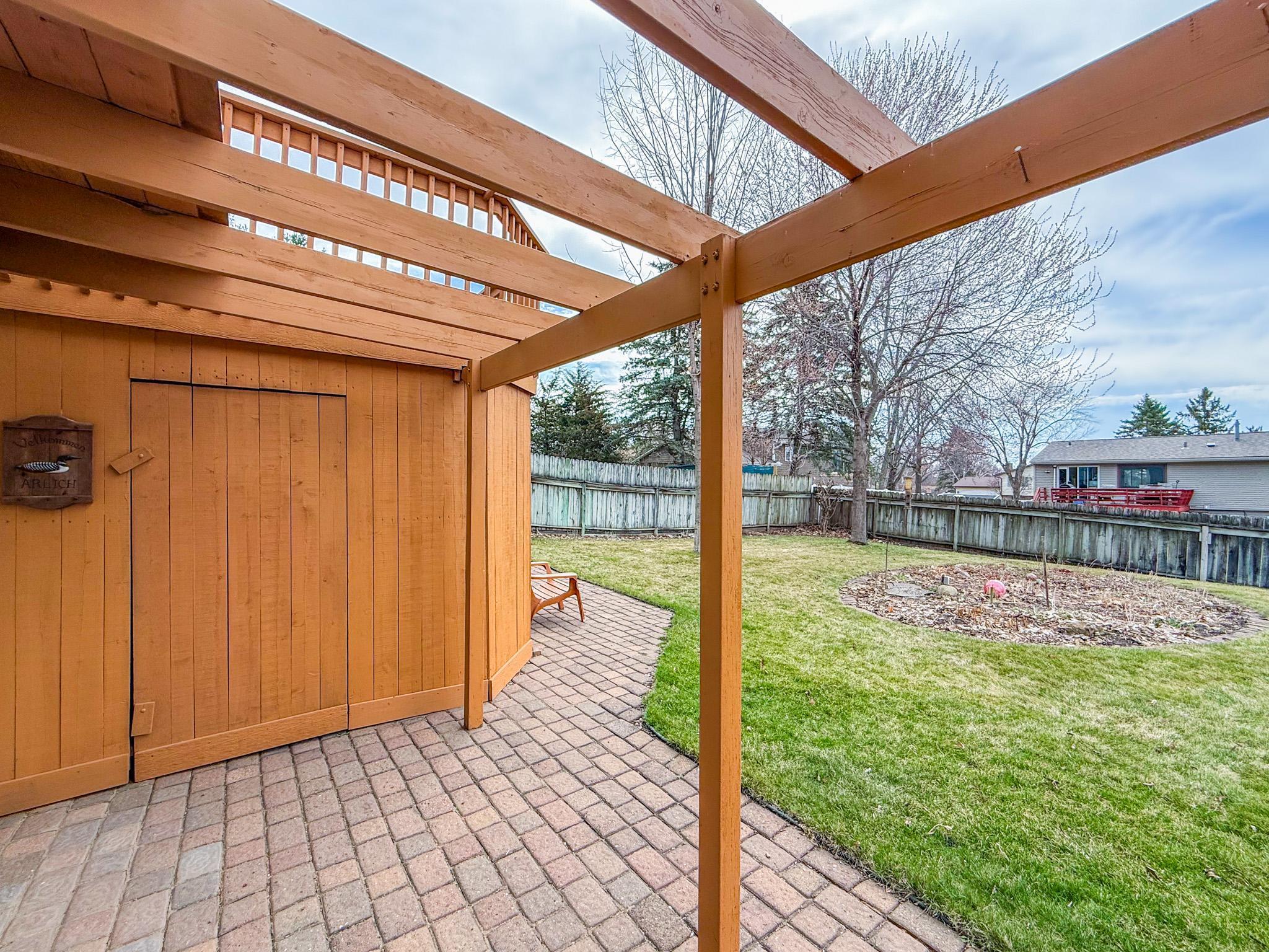 Workshop and storage located under deck