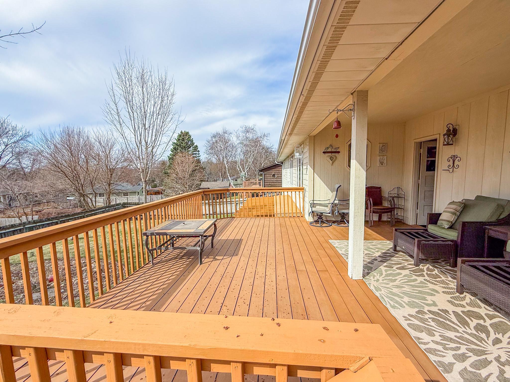 Composite boards on deck