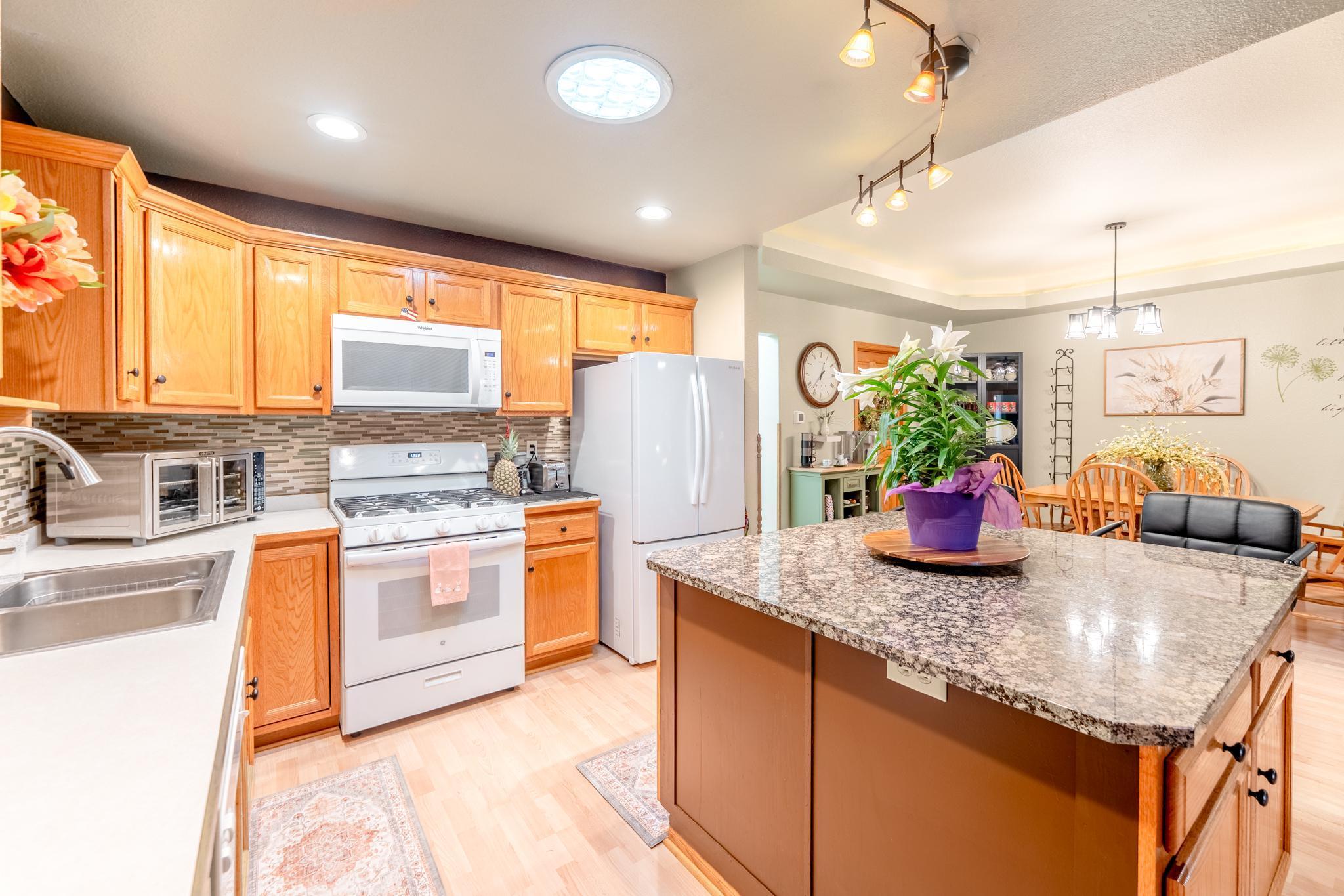 Kitchen with lovely oversized island