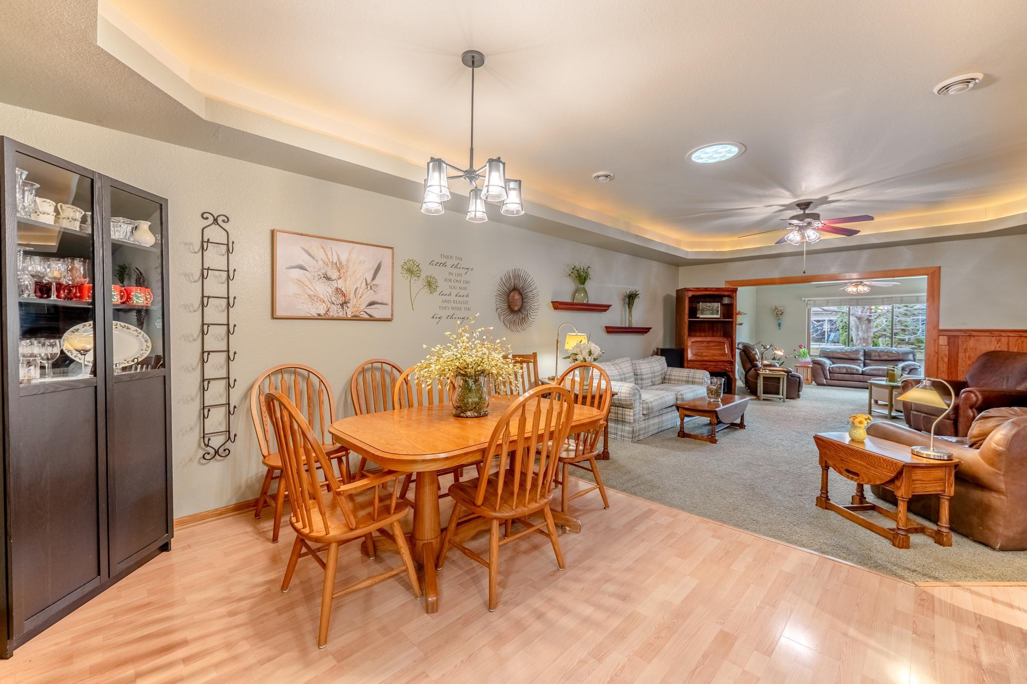 Spacious Dining Area - opens to kitchen