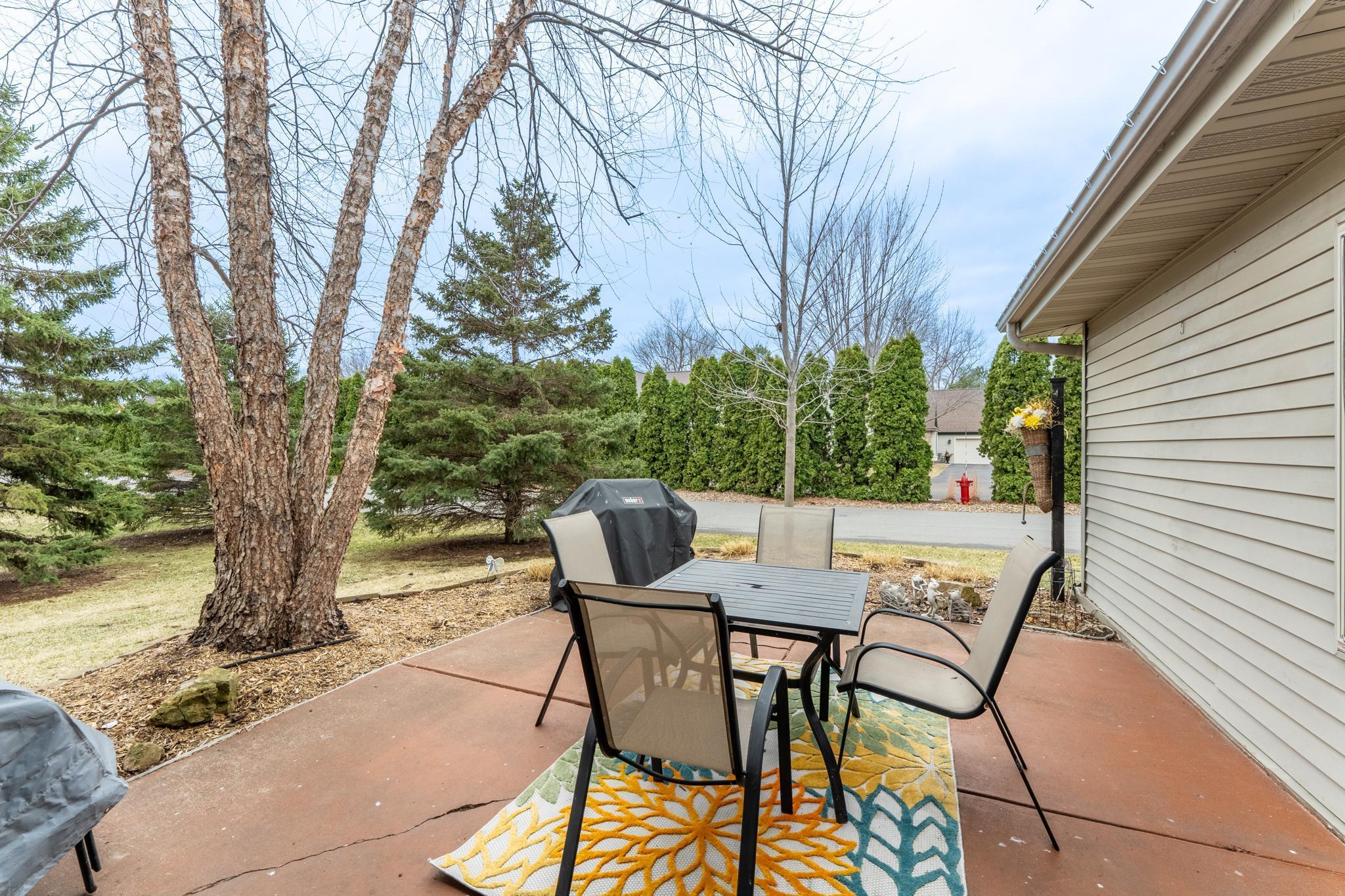 Dining on the patio!