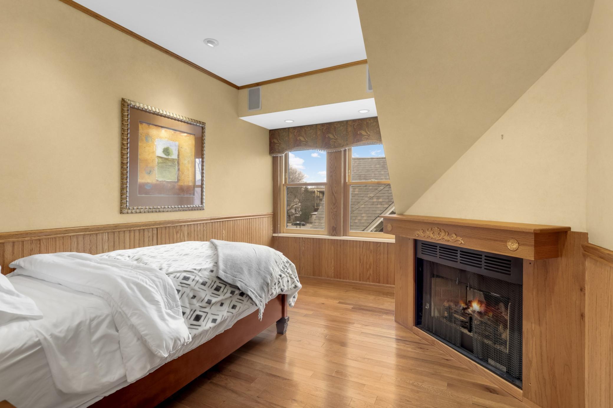 Gas fireplace number 2 in second BR