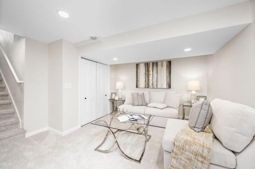 Lower level offers a second living space as well as the 4th bedroom with walk-in closet4453 44th Ave S, Minneapolis, MN 55406