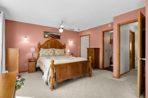 Spacious Upper Level Primary bedroom.