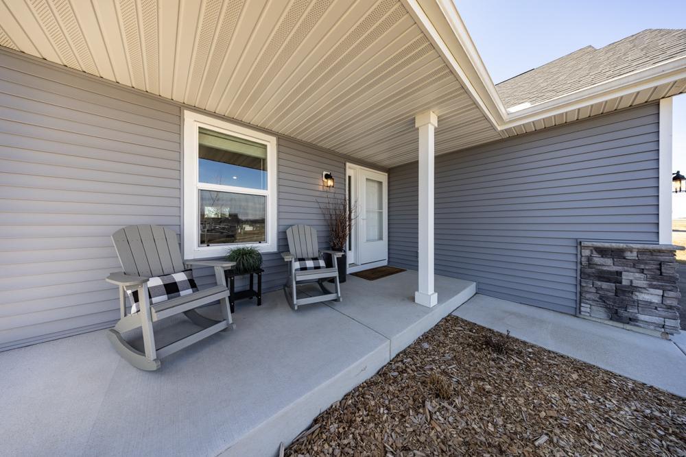 Inviting front porch