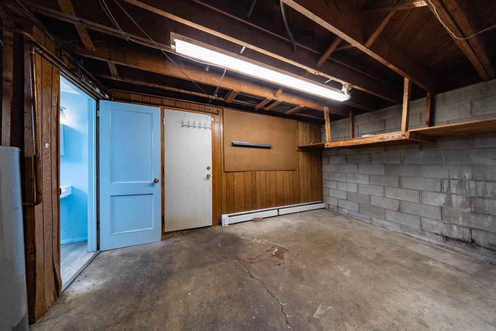 Storage/mudroom off the garage