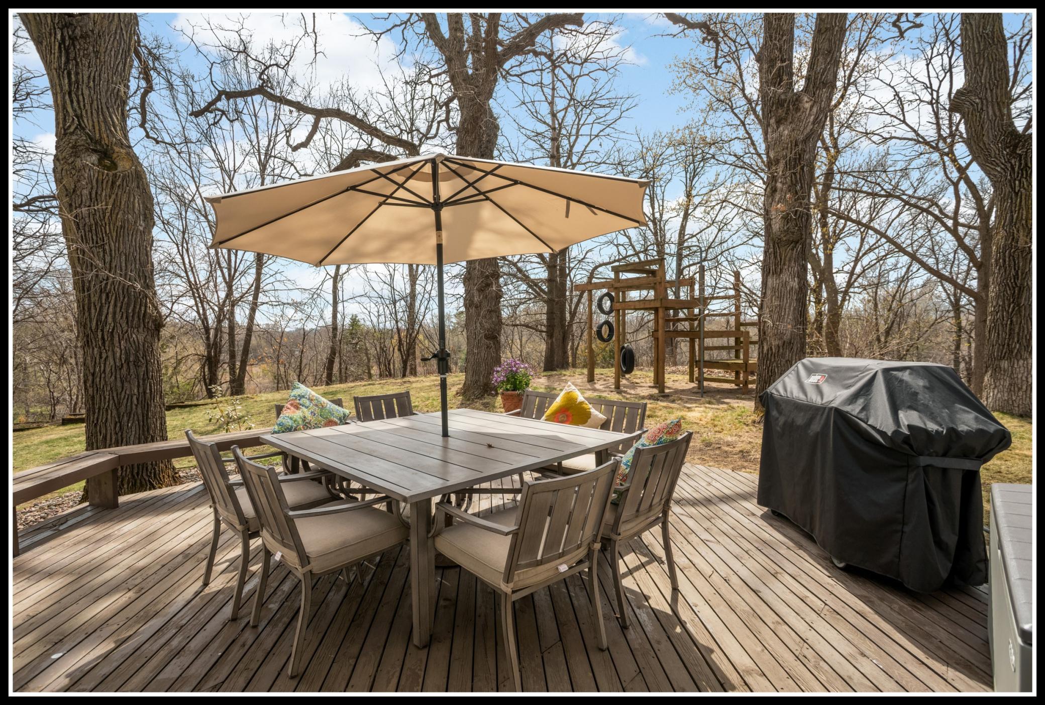 With nearly an acre of land, there's lots of outdoor space to enjoy