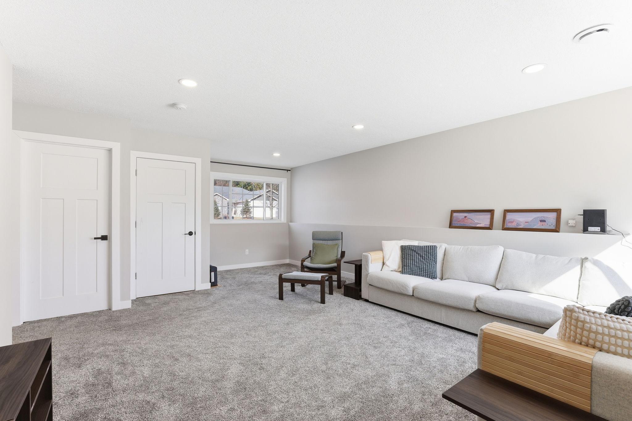 Impressive Family Room with Extra Plush Carpeting!