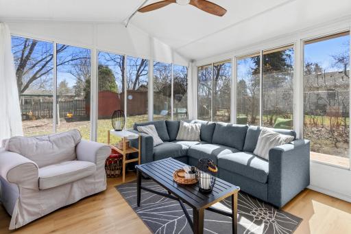 The Sunroom will be your favorite room, perfect for your morning coffee or quietly reading a book.