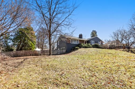 The very spacious .38 acre yard is full fenced in the back. The ultimate in privacy, and great for kids and pets!