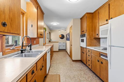 The Kitchen has an abundance of cabinet and counter space.