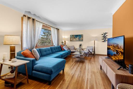 The Living Room has an abundance of natural light.