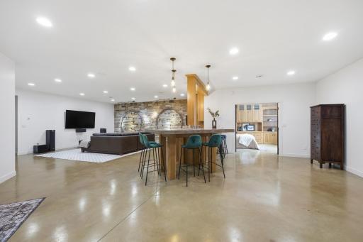 Basement - Family Room - Bar seating for 8