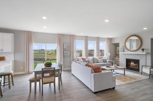 Light & bright. Windows offer a lifetime warranty. Photo of prior model home, colors and finishes will vary.
