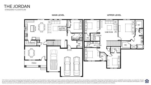 Jordan by DR Horton. Mainfloor pwder room, ensuite bedroom and bath not shown.