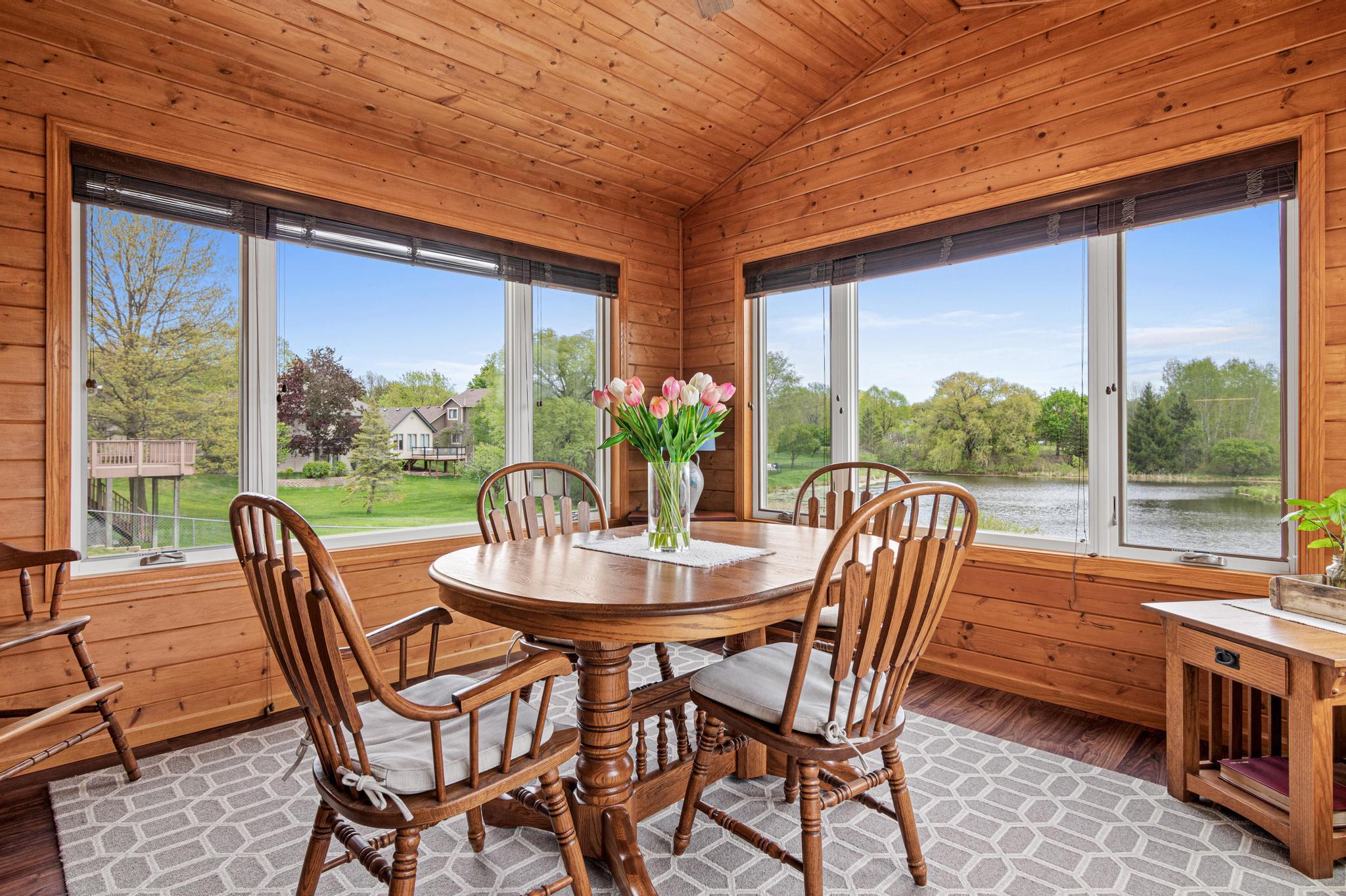 4-season porch with all the views!! Enjoy that morning coffee here year round!