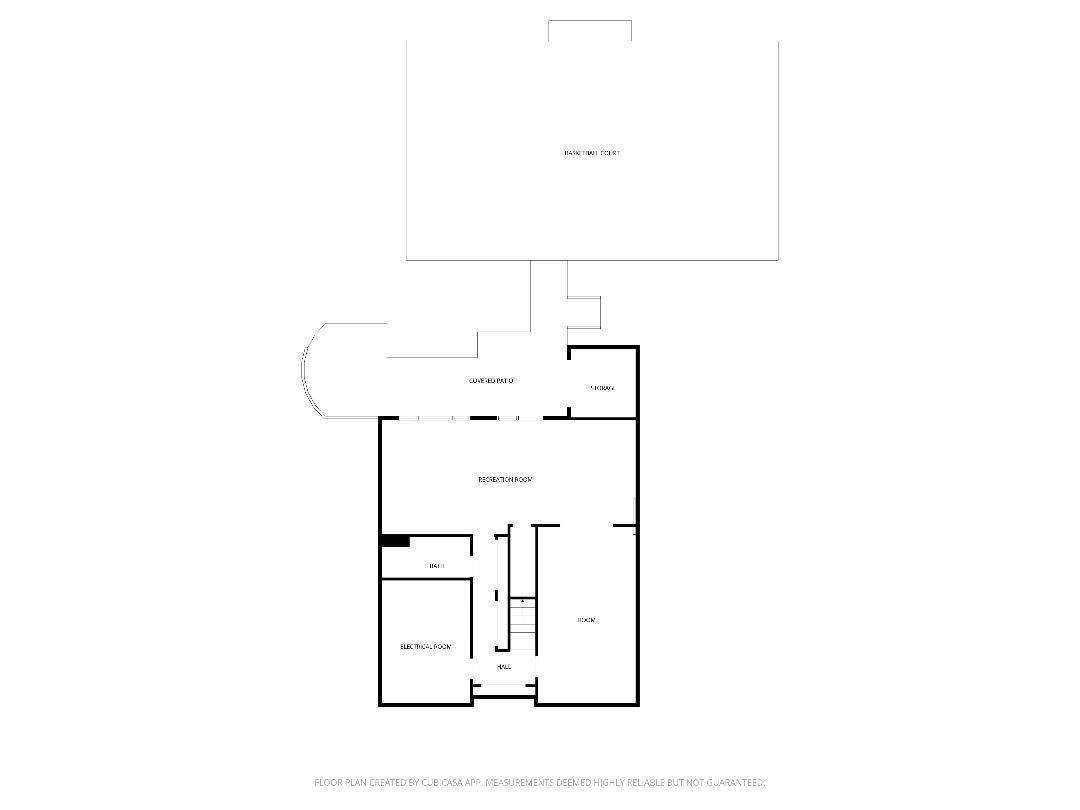 Lower Level & Backyard Floor Plan