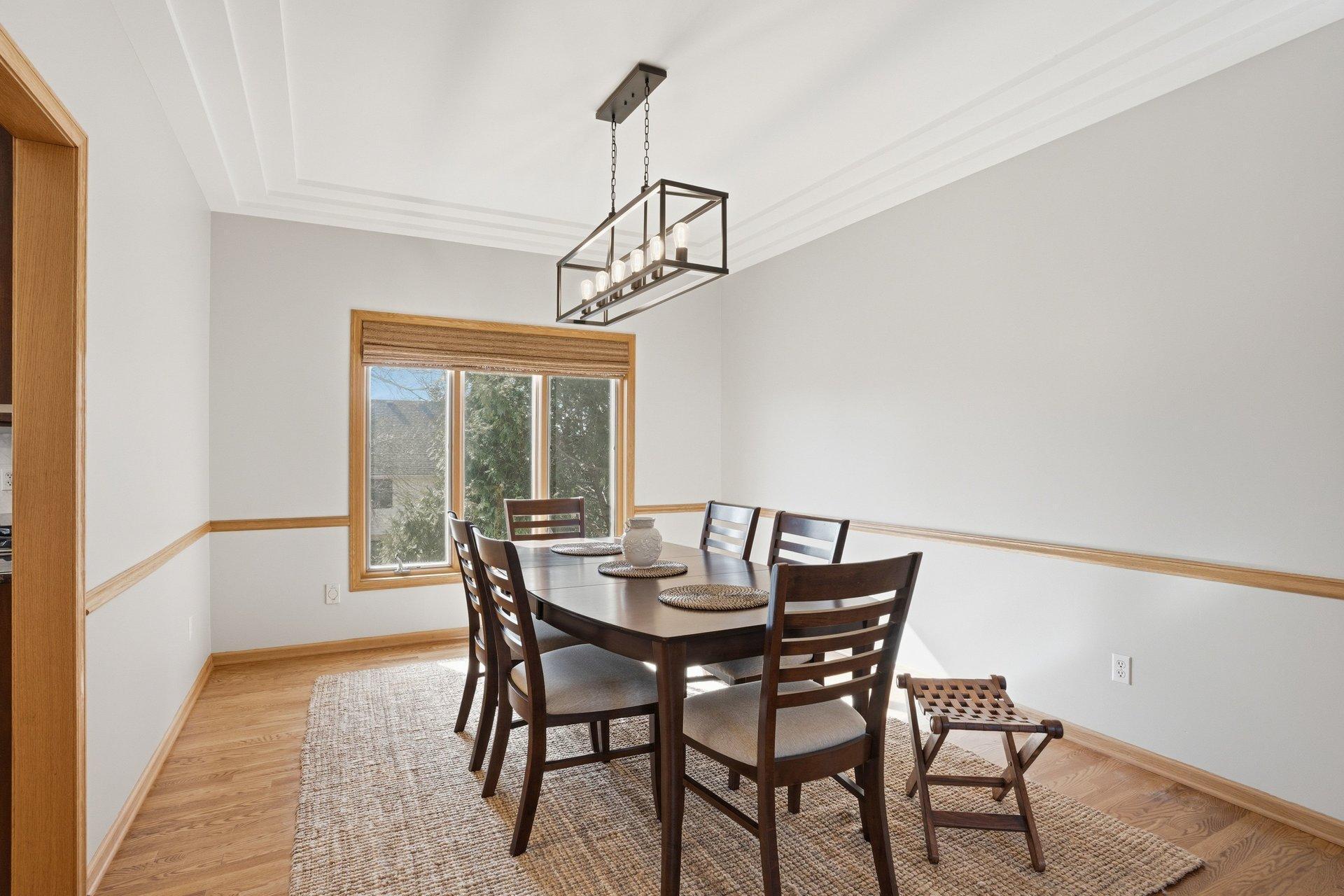 Formal dinning room with ample of space and sunlight