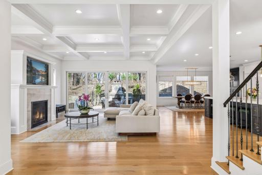 The expansive great room has a southwest exposure for tons of natural light