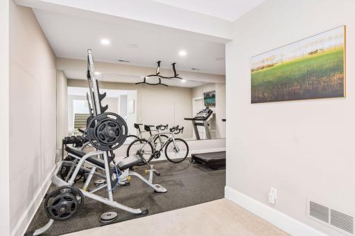 The open exercise area cannot be ignored and will hold you accountable
