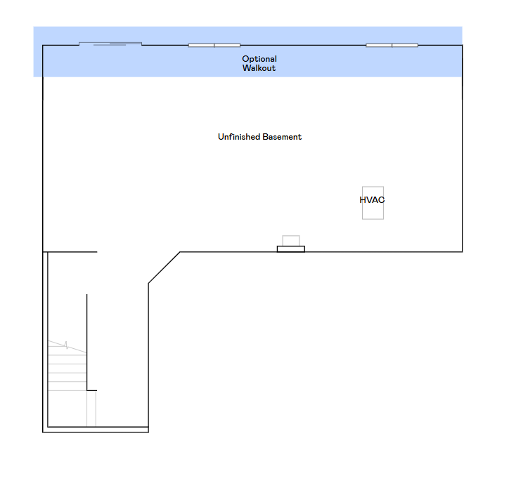 Markham basement floorplan.