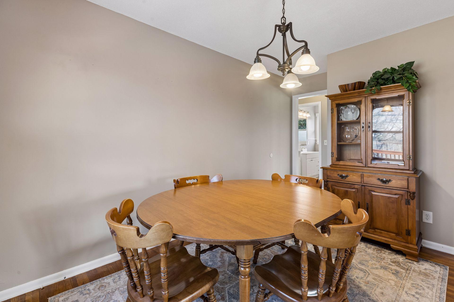 Dining room with space to gather, host, and enjoy.