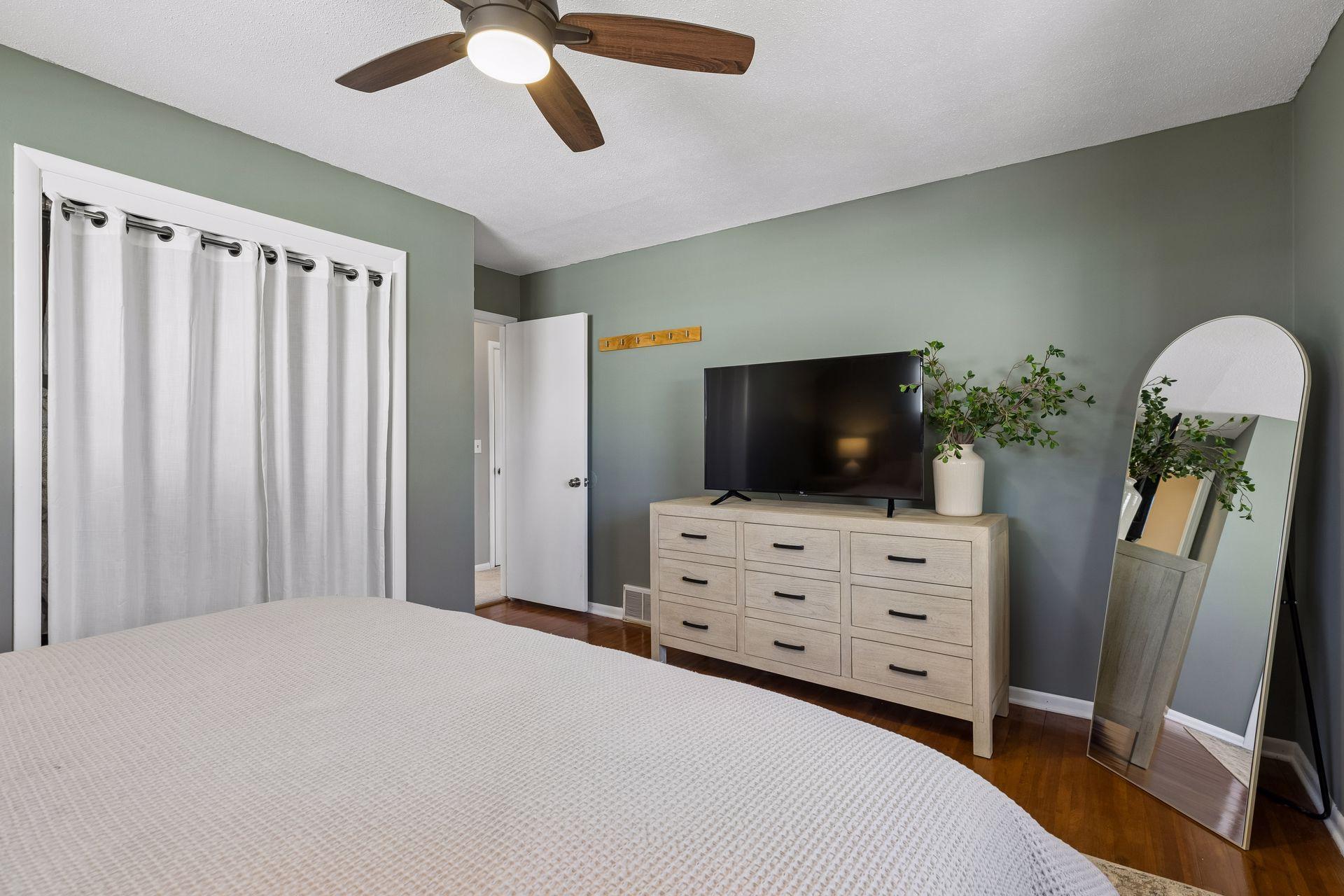 Another view of the main floor bedroom.