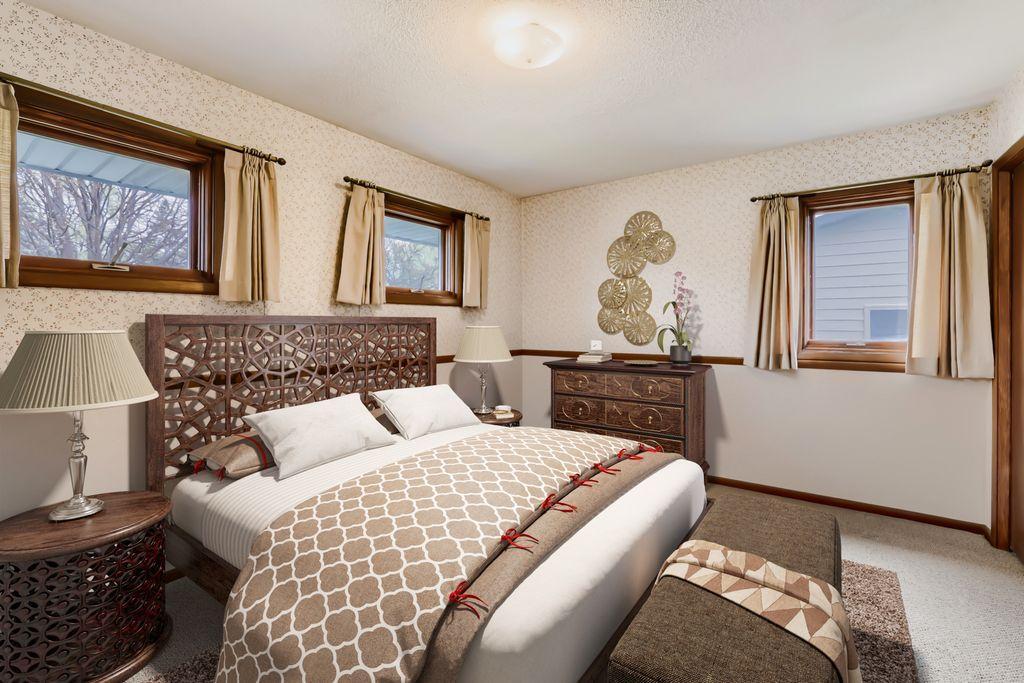 Primary Bedroom Virtual Staged