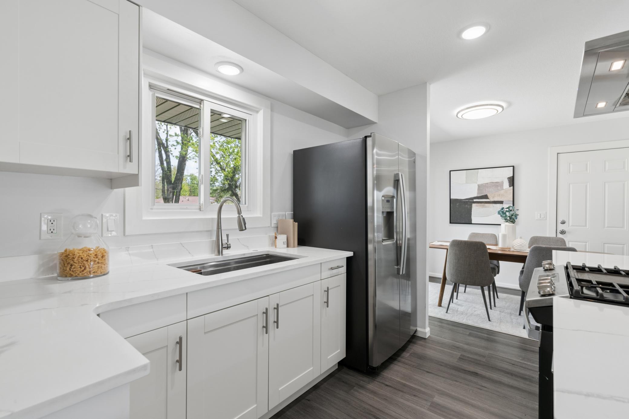 Double Sink and Kitchen Window