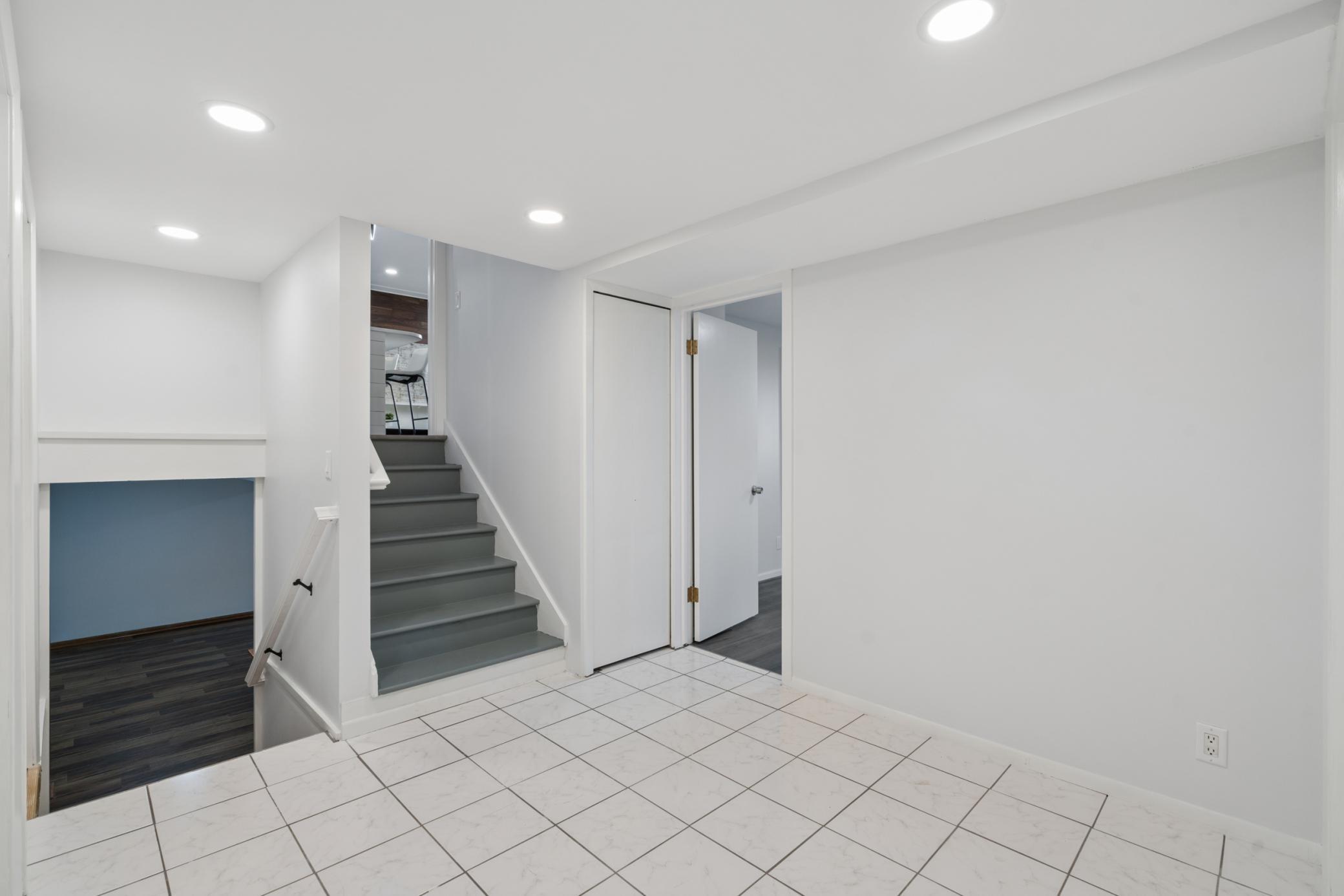 Stairs from upper to Basement
