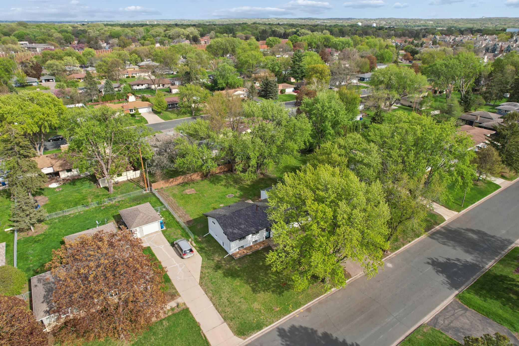 Front view from above