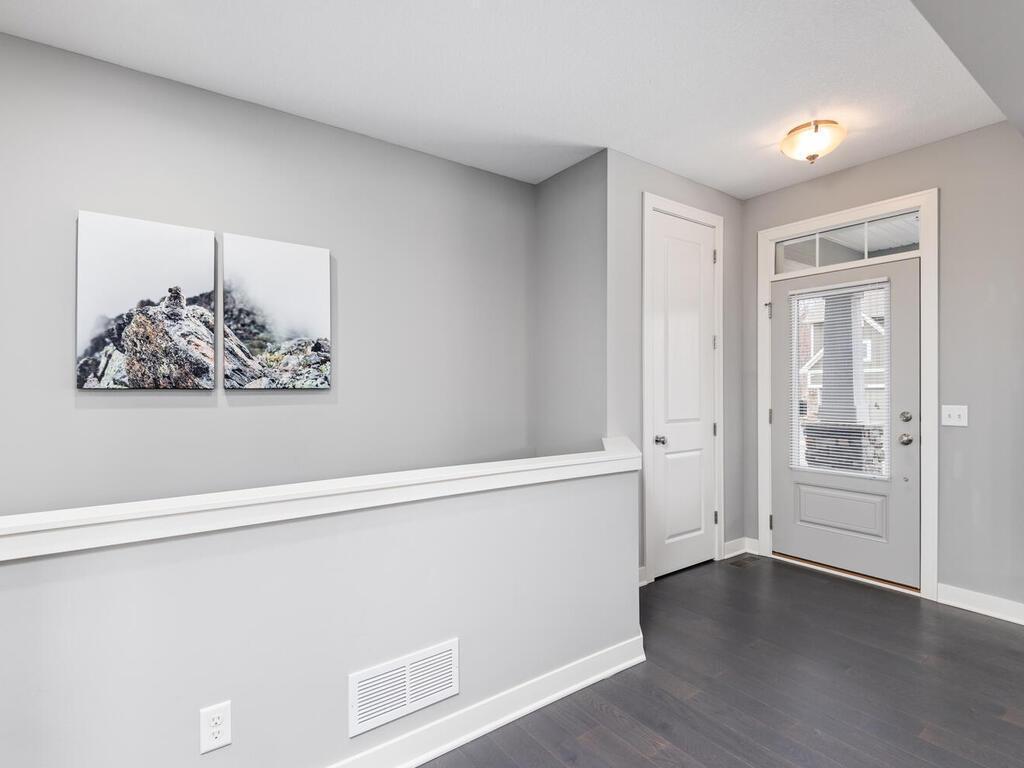 Front entry with convenient coat closet and easy access to main living areas.