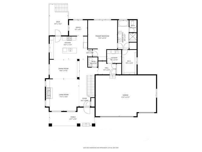 Main level floor plan