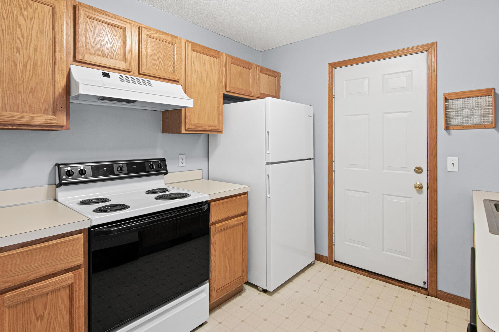 Kitchen with access to garage