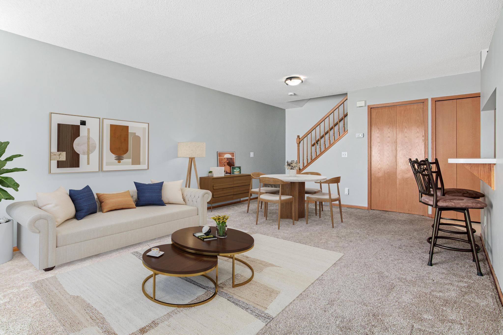 Virtually Staged Greatroom