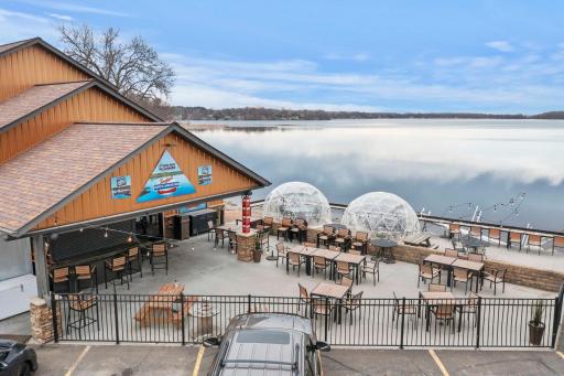 One of the two resturaunts on West Rush Lake to enjoy