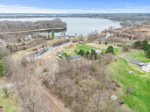 Just a short channel distance to West Rush Lake. Channel depth is 10 to 15 feet. There is also room for a dock.