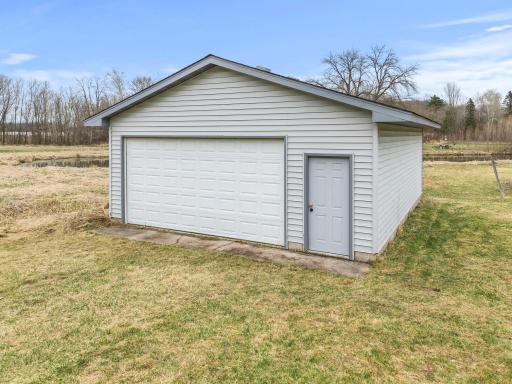 Oversized 2 car garage with concrete floor just waiting for your ideas!