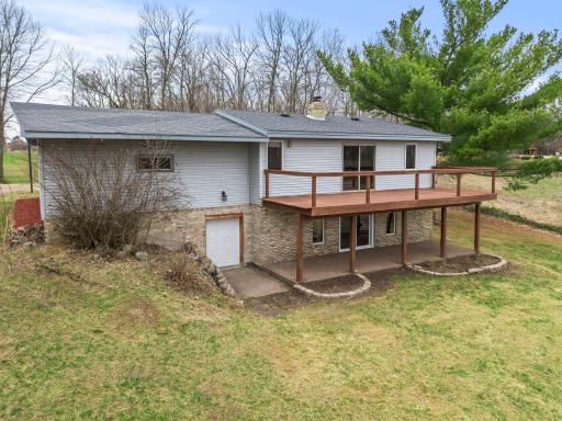 Tuck under garage to store lawn equipment and all your lake toys