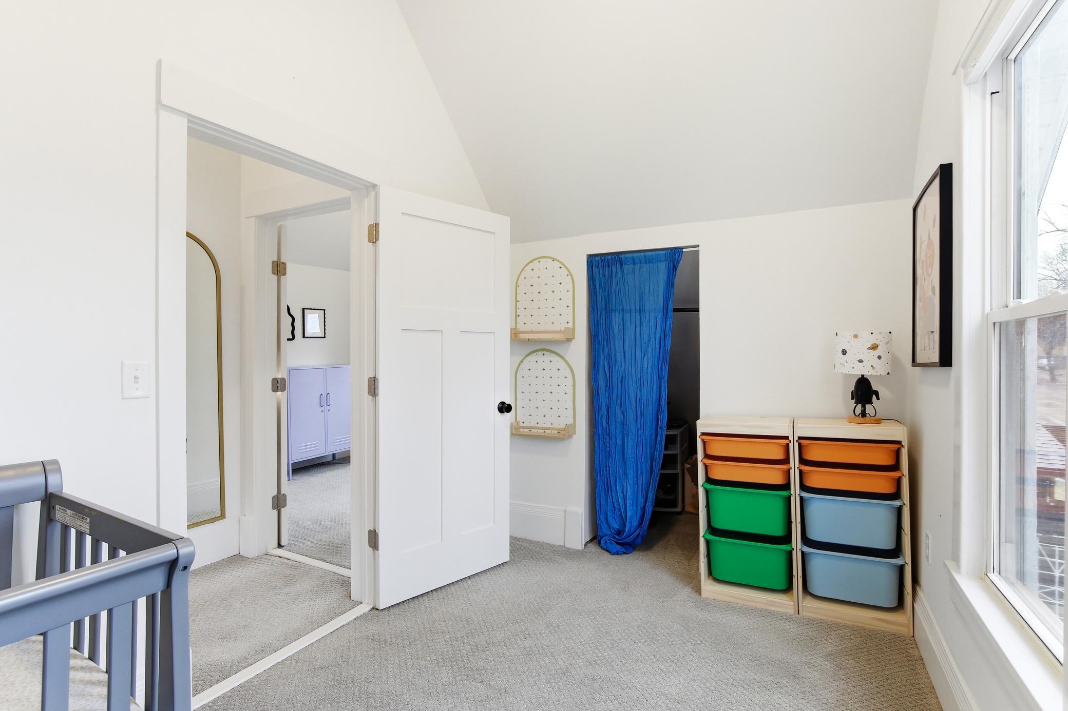 Second bedroom is perfect as either a home office or smaller bedroom