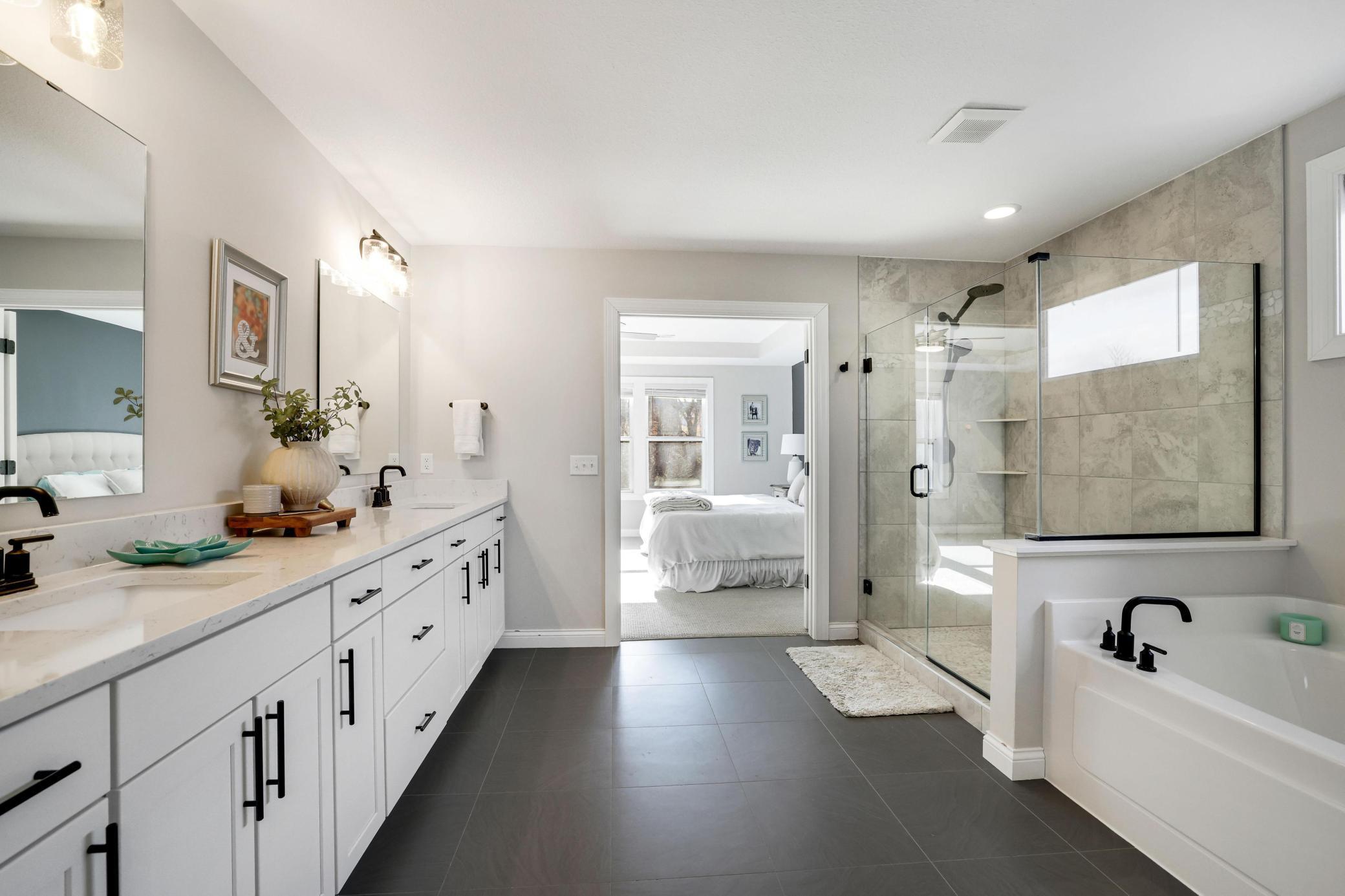 Plenty of storage space in this bath