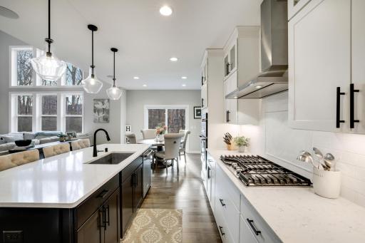 Farmhouse sink and double oven are a plus