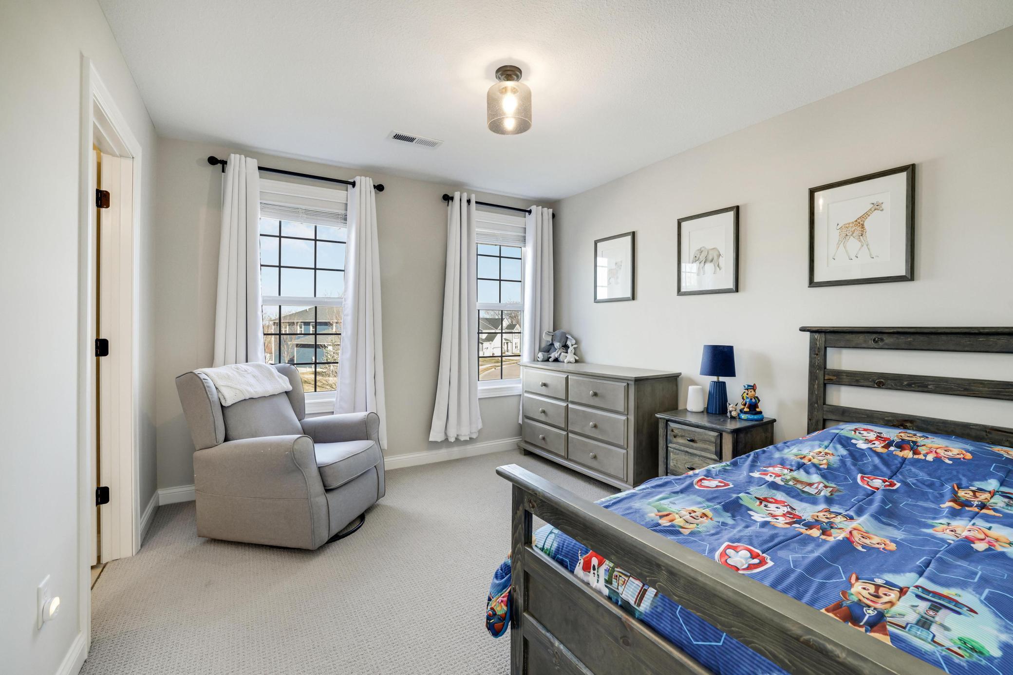 Front bedroom with private full bath