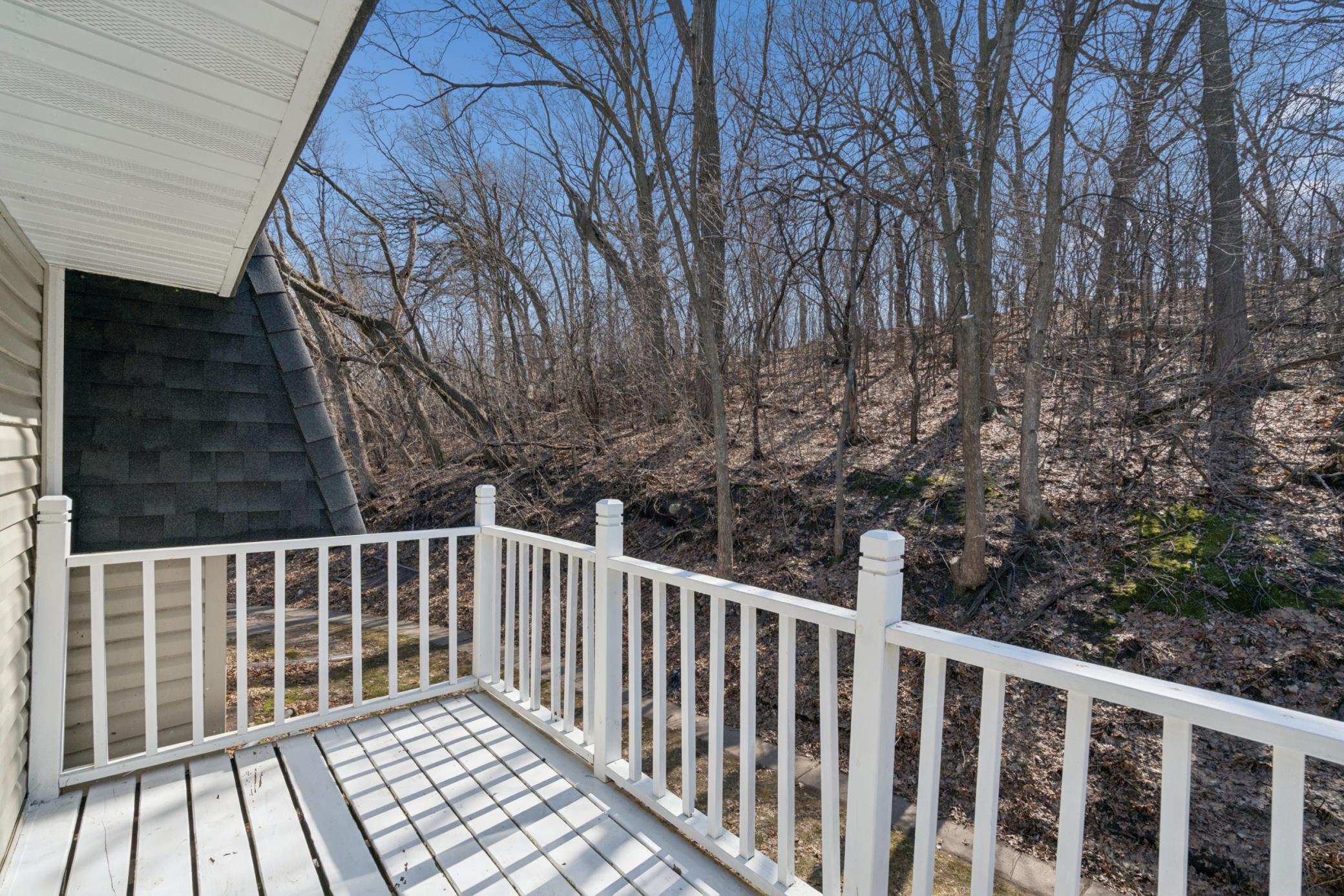 Deck Facing the Woods!