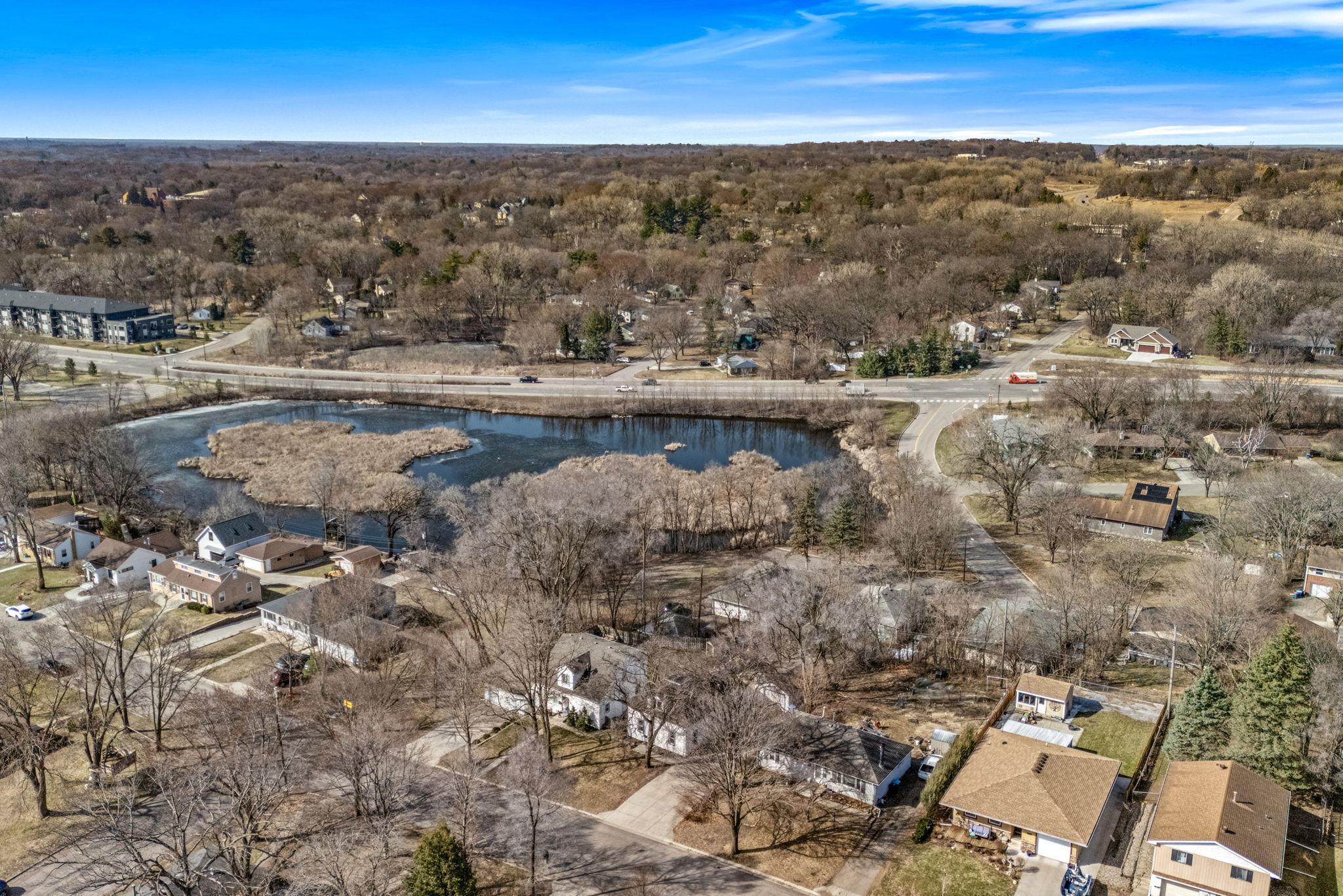 take in the views from the elevated yard
