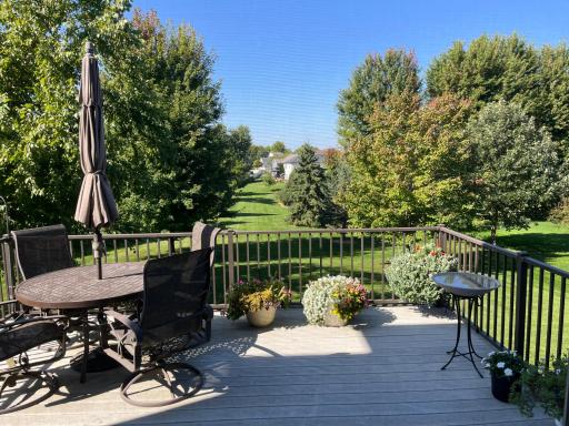 Maintenance Free Deck Overlooking Large Beautiful Backyard!
