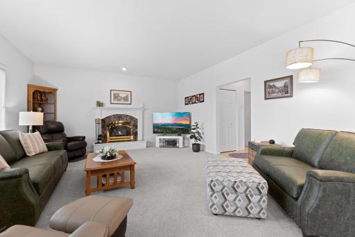 Main Floor Living Room with Gas Fireplace