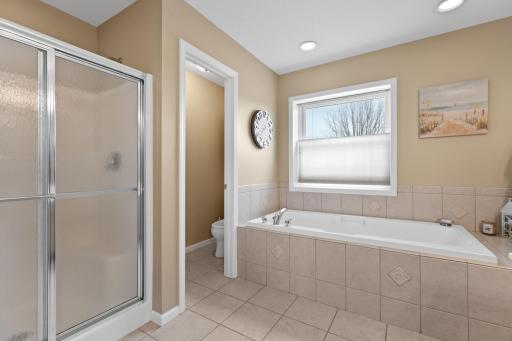 Master Bath with Walk-in Shower & Jetted Tub