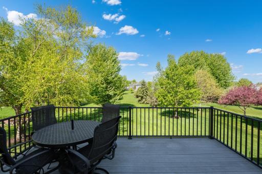 Maintenance Free Deck Overlooking Large Beautiful Backyard