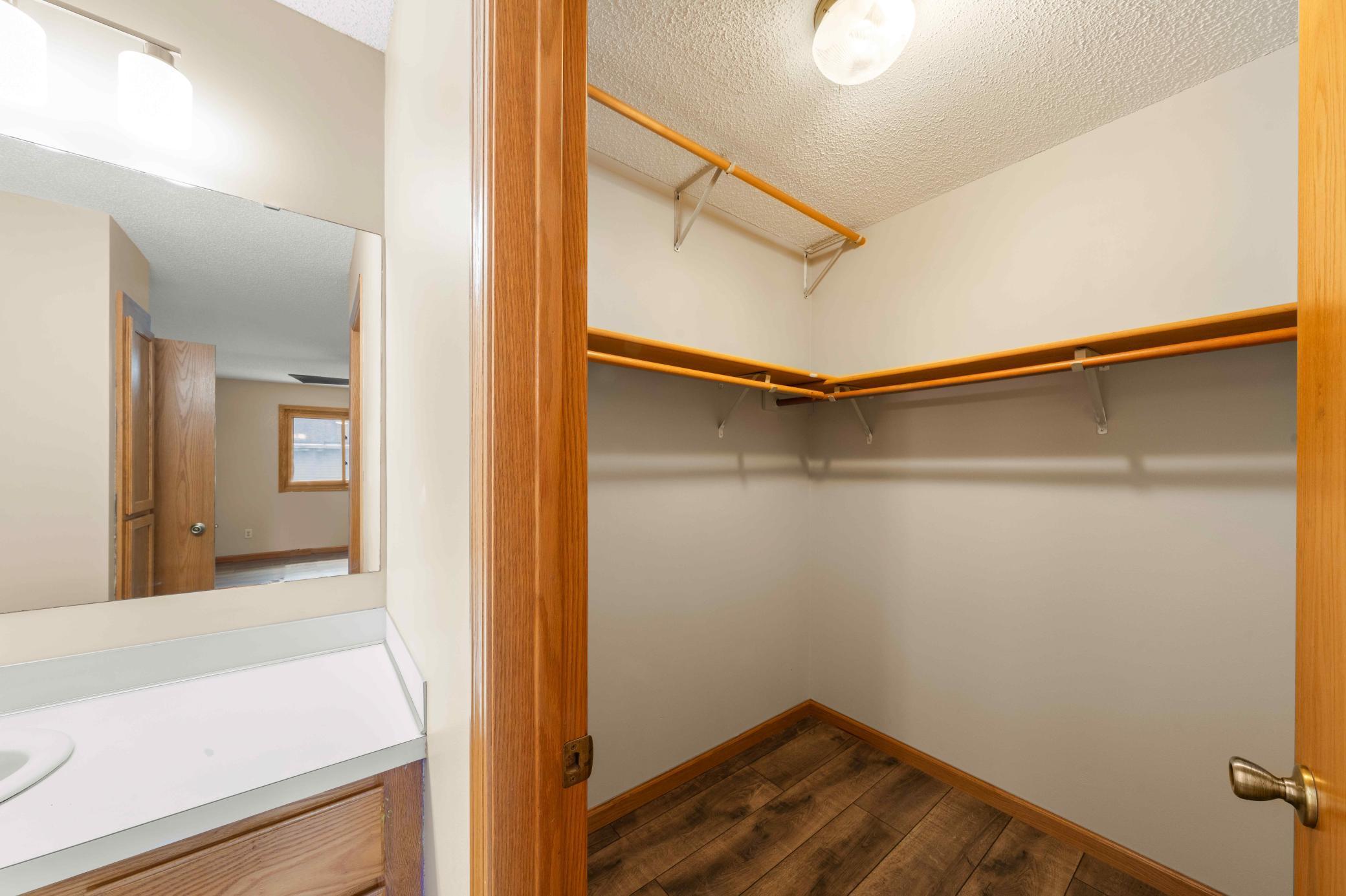 Owner's suite walk-in closet